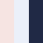 Piggy Pink - Snow White - Navy Blue